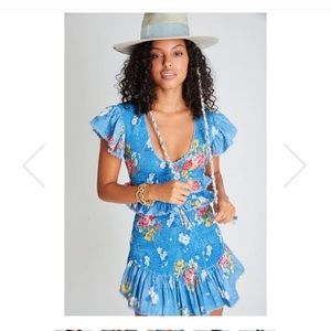 Love Shack Fancy Sonora Floral  Cotton Dress